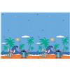 Tovaglia Stitch 120x180 cm Blu - Plastica Party Disney Angel