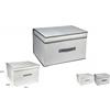 TrAdE Shop Traesio SCATOLA BOX SALVASPAZIO PORTATUTTO CONTENITORE ARMADI ORGANIZER 60X40X30CM 53029