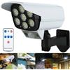 TrAdE Shop Traesio TELECAMERA FINTA PANNELLO SOLARE CON SENSORE DI MOVIMENTO 77 LED FARETTO LUCE