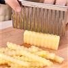 TrAdE Shop Traesio COLTELLO ONDULATO PER PATATE CETRIOLI IN ACCIAIO AFFETTATRICE ACCESSORI CUCINA