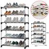 TrAdE Shop Traesio SCARPIERA SCAFFALE MULTIUSO 6 RIPIANI SALVASPAZIO METALLO IMPILABILE 60X30X90CM