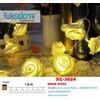 Wisdom CATENA LUMINOSA ROSE 10 LED A BATTERIA LUCE CALDA FISSA + INTERMITTENTE XC-3024