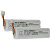 vhbw 2x Batteria per Telenot MS 221, MS 211, DSS2, AKG233 1200mAh 6V alcalina