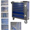 A.M.C. Carrello porta attrezzi con ruote completo di utensili 7 cassetti 256 pezzi
