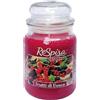RESPIRA CANDELA PROFUMATA, AROMA FRUTTI DI BOSCO, 500G, DURATA 100H