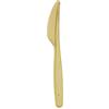 Dopla Coltelli Oro Rigidi Riutilizzabili Compact Dopla Party Cerimonia Buffet 15 pz