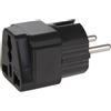 Maclean MCE154 Adattatore Corrente Presa Europea per Presa Inglese EU-UK, Nero (
