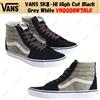 VANS SK8-HI taglio alto nero grigio bianco VN000BW7BLK taglia uomo
