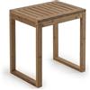 Gedy Ashi Sgabello da Bagno in Bambù, Finitura Naturale, Realizzato in Bambù, Carico Supportato Fino a 100 Kg, Dimensioni Seduta L 39,5 x P 29,5, Altezza Sgabello 44 cm, Peso 3,03 Kg