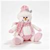 Peluche pupazzo festivo glitter pupazzo di neve renna seduta d