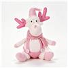 Peluche pupazzo festivo glitter pupazzo di neve renna seduta d