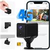 Does not apply Telecamera con SIM, 2K Mini Telecamera senza WiFi con SIM 4G da Interno/Esterno,