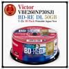 Victor VBE260NP30SJ1 BD-RE DL 50 GB 1-2x 30 Pack Stampabile Giappone Nuovo