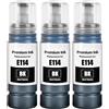 ASEKER 3x 70ml 114 Inchiostro Nero Compatibile per Epson 114 ET-8550 ET-8500 Stampan