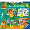 Ravensburger 12004027 Jurassic World Toys (Explorers) 4 in a Box Jigsaw Puzzles