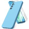 Vansdon Cover Compatibile con Samsung Galaxy A16 4G/5G - Azzurro | Contiene 2 Pe