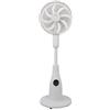 Be Cool Ventilatore a spruzzo Premium con telecomando, 80 W, serbatoio dell'acqua da 2 l, 1500 m³/h, oscillazione e timer, funzionamento silenzioso con illuminazione ambientale, BCPSN2L01, bianco