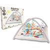 Teorema Giocattoli, Palestrina Neonato Morbida con Archi e Giochi Sensoriali, Tappeto Gioco Musicale per Sviluppo Motorio, Palestrina Meonato Montessori con Cuscino e 5 Pupazzi Inclusi (85x85cm)