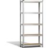 VOUNOT Scaffale Metallo Garage 70x30x150 cm, Scaffali Carichi Pesante, Scaffalature a 5 Ripiani Capacità 875 kg, per Officina, Magazzino, Ufficio