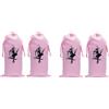 No 4 Pezzi Borsa da Ballo per Scarpe, Borsetta per Riporre Scarpe, Rosa O7A98744