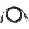 No Audio XLR A Doppio Connettore da 6,35 mm con Splitter A Y, 2 M S4D7