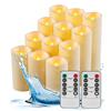 Fanzir Candele LED impermeabili timer telecomando, candela elettrica tremolante aliment