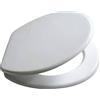MasterBrico Sedile WC in Legno MDF Bianco tavoletta per Bagno copriwater universale