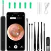 BUTBU Otoscopio 8 Kit Pulizia Orecchie Impermeabile Endoscopio con 6 Luci LED Pulisci
