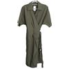 MaxMara Wrap Khaki Cotton Belt Long Dress 44 Size WE5221061106010 24074436 [U]