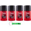 4 X Intesa Pour Homme Deodorante Stick o stick 75 ml + portachiavi
