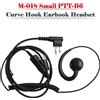 Areyourshop M-018 Piccolo PTT-B6 Auricolare con gancio curvo per GP2000 CP88 SP10 EP450 S1 Y