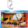 TrAdE Shop Traesio BETONIERA BOX CAMION 19x33x14 CM CANTIERE COSTRUZIONI RUOTA GIOCO BAMBINI BIMBO
