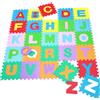 TrAdE Shop Traesio TAPPETO PUZZLE PER BAMBINI SET 60 PZ GIOCO TAPPETINO LETTERE ALFABETO GOMMA