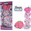 TrAdE Shop Traesio TRUCCO TROUSSE FLOWER COFANETTO MAKE UP ROSSETTO OMBRETTO BEAUTY GIOCO BAMBINE