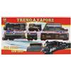 TrAdE Shop Traesio TRENO A VAPORE TRENINO CON LUCI E SUONI 18 PZ. GIOCATTOLO GIOCO BAMBINI