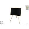 TrAdE Shop Traesio LAVAGNA CON CAVALLETTO IN LEGNO 63X44 CM SCRIVIBILE CON GESSETTO E CANCELLINO