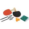 TrAdE Shop Traesio KIT PING PONG TENNIS DA TAVOLO CON RETE 2 RACCHETTE 2 COLORI E 3 PALLINE