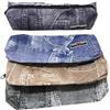 TrAdE Shop Traesio ASTUCCIO JEANS STAMPATO PORTAPENNE PORTAPASTELLI COSMETICI ZIP SCUOLA