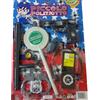 TrAdE Shop Traesio SET POLIZIA POSTO DI BLOCCO PISTOLA MANETTE DISTINTIVO MANGANELLO GIOCO BAMBINI