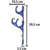 Ganci Piscina Plastica da 2 Misura 10,5x3,5x29,5cm per Attrezzatu
