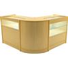 MONSTERSHOP Set Banconi Adonis LED B900 C900 CM60 Acero - MDF e Vetro