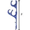 Ganci per piscina in plastica da 2 10,5 x 3,5 x 29,5 cm con set d