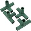 High Quality per verde Connettore Serra Giunti Esterno Plastica Struttura Adattatore