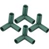 High Quality per verde Connettore Serra Giunti Esterno Plastica Struttura Adattatore