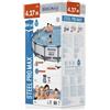 BESTWAY PISCINA FUORI TERRA ROTONDA 427x84 cm POWER STEEL PRO FRAME Mod. 56595