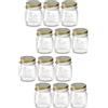 BORMIOLI ROCCO Set 12 Vasi in Vetro Quattro Stagioni 25cl con Capsula a vite pulsante verifica