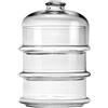Generico Pasabahce Patisserie Basic Set 3 Contenitori Cupola Impilabili Vetro