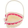 Cesto Di Fiori Rattan Intrecciato Cestino Del Cuore San