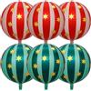 No Confezione da 6 Palloncini Giganti A Strisce 4D da 22 Pollici, Palloncini A6511