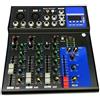 TrAdE Shop Traesio MIXER AUDIO PROFESSIONALE 4 CANALI USB CON ECHO-DELAY DJ KARAOKE PIANOBAR